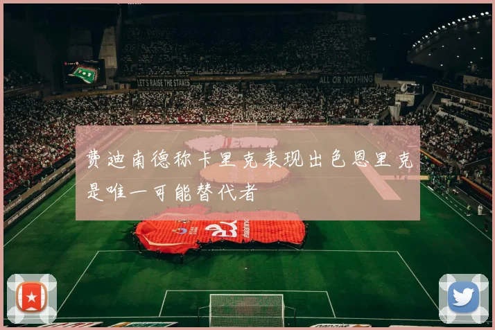 费迪南德称卡里克表现出色恩里克是唯一可能替代者